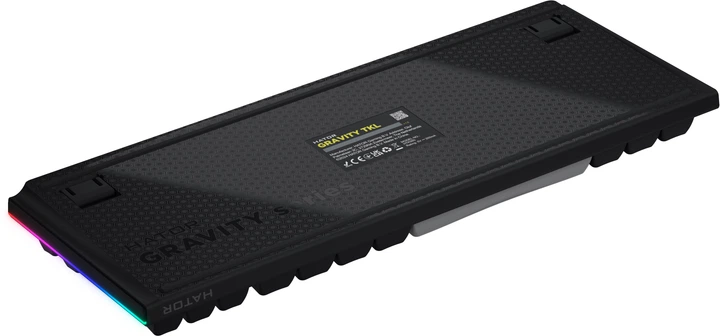 Klawiatura przewodowa Hator Gravity TKL US layout USB Black (8721249196003) - obraz 7