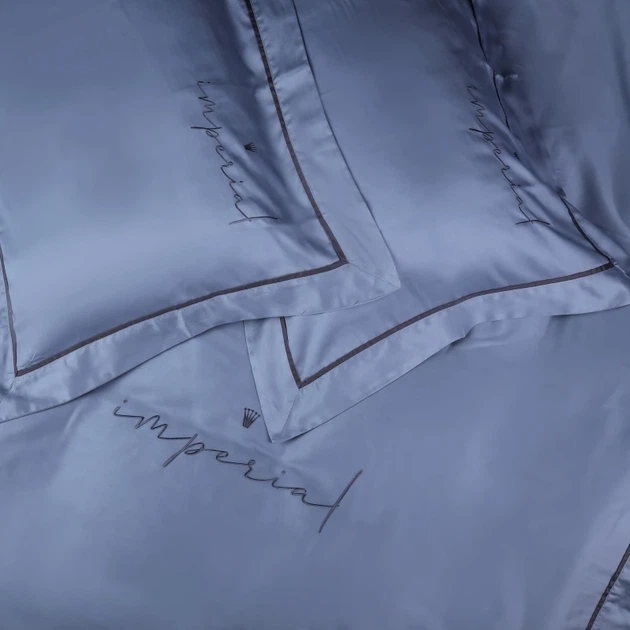 Простынь на резинке MirSon Imperial Tencel №05 Sea wave 180x190 см (2200010755091) - изображение 3
