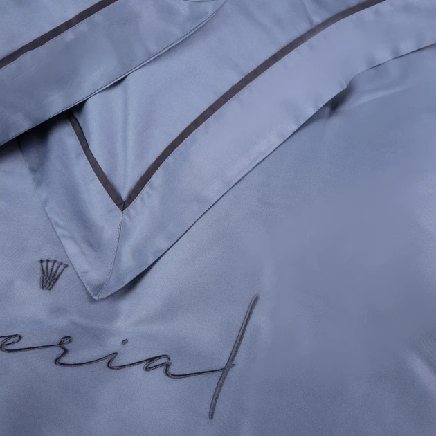 Простынь на резинке MirSon Imperial Tencel №05 Sea wave 180x190 см (2200010755091) - изображение 6