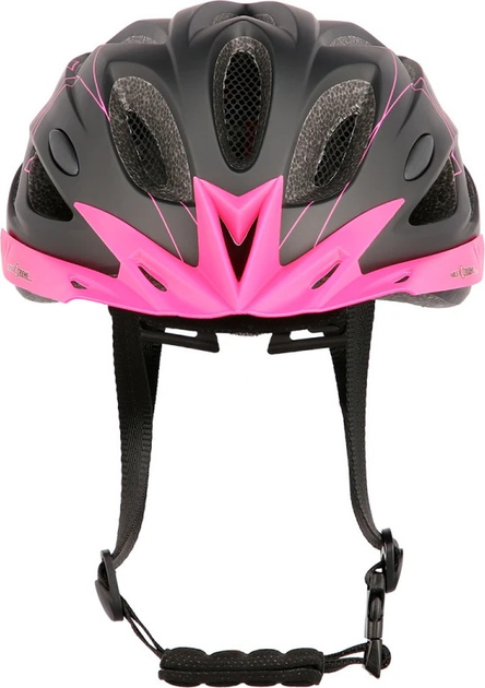 Шолом Nils Extreme MTW291 M 51 - 60 см Чорно-рожевий (5907695500837) - зображення 3