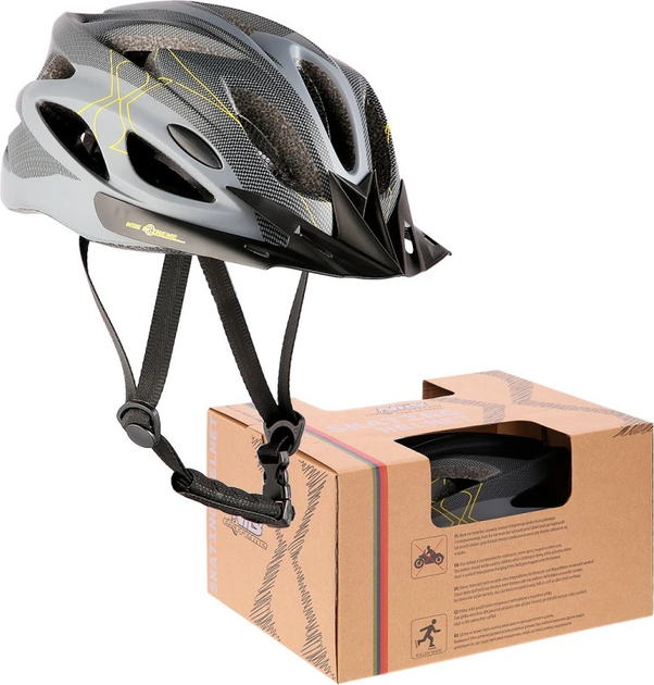 Kask Nils Extreme MTW291 M 51 - 60 cm Szaro-czarny (5907695503586) - obraz 9