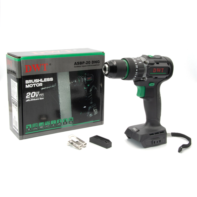 Аккумуляторная ударная дрель шуруповерт DWT ASBP-20 DNG - Фото 8 Аккумуляторная ударная дрель шуруповерт DWT ASBP-20 DNG - изображение 8