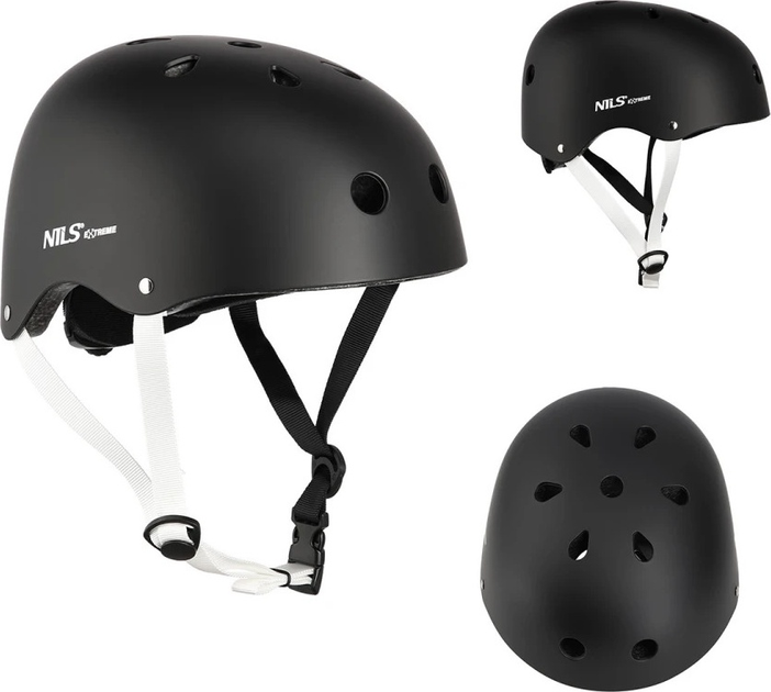 Kask Nils Extreme MTW001 S 52 - 56 cm Czarny (5907695520187) - obraz 3