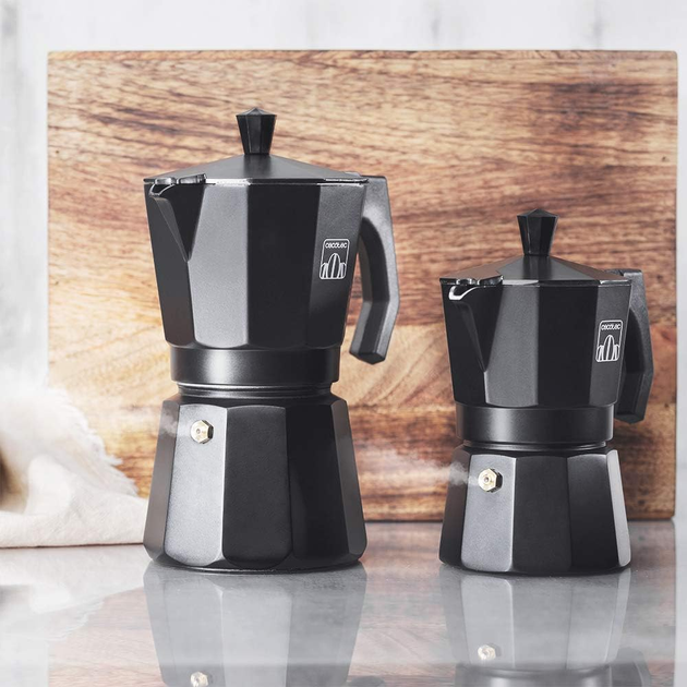 Гейзерна кавоварка Cecotec Mokclassic 300 чорна 3 чашки 150 мл (8435484016667) - зображення 7