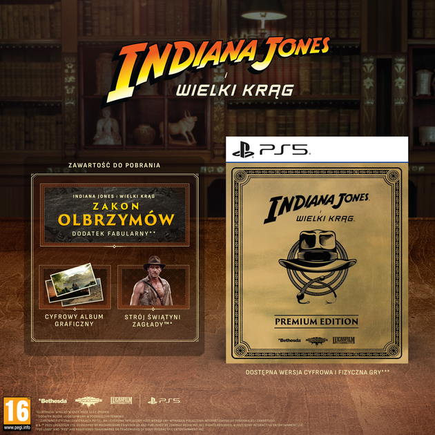 Gra PS5 Indiana Jones i Wielki Krąg Edycja Premium (Blu-ray płyta) (0196388560493) - obraz 3