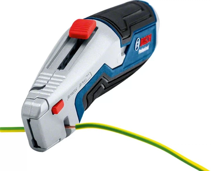 Нож выдвижной Bosch Professional (185 мм, 3 лезвия) универсальный быстрая замена лезвий + сменные лезвия (25336) - Фото 5 Нож выдвижной Bosch Professional (185 мм, 3 лезвия) универсальный быстрая замена лезвий + сменные лезвия (25336) - изображение 5