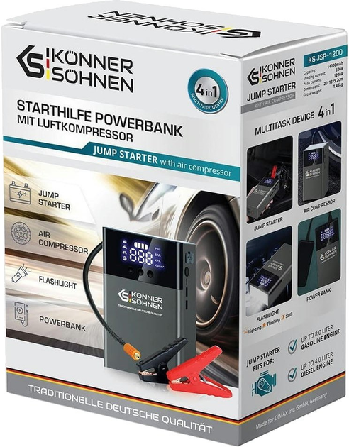 Urządzenie rozruchowe ze sprężarką Konner&Sohnen KS JSP-1200 - obraz 5
