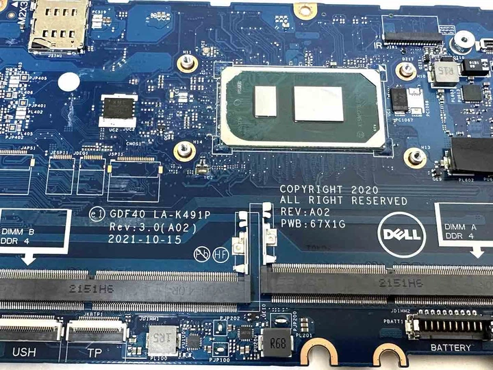 Материнская плата для ноутбука Dell Latitude 5420, I7-1185G7