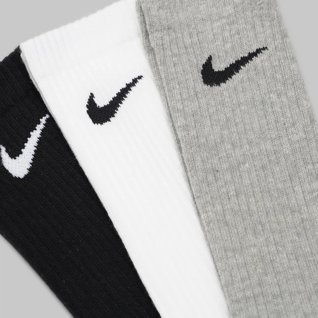 Набор мужских носков высоких хлопковых Nike U Nk Perf Ltwt Crew SX4704-901 42-45 (L) 3 пары (884726572788) - изображение 8