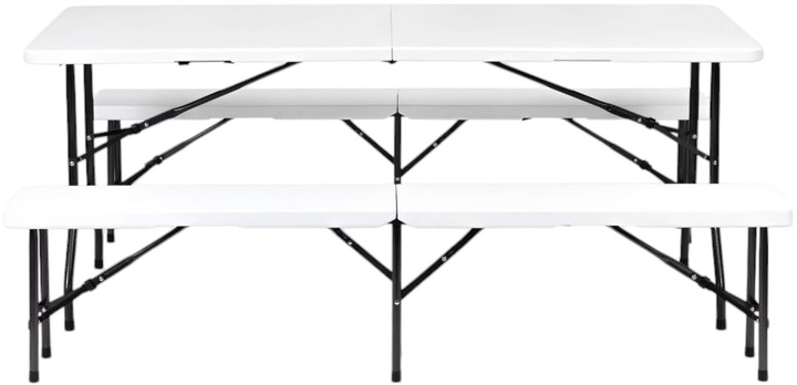 Набір садових меблів ModernHome by Multistore NZK-180S+2PCS BK-180 - зображення 1