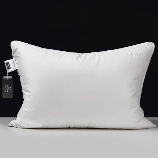 Подушка MirSon №1022 Silver Cloud шерстяная средняя 50x70 см (2200010363432) - изображение 3