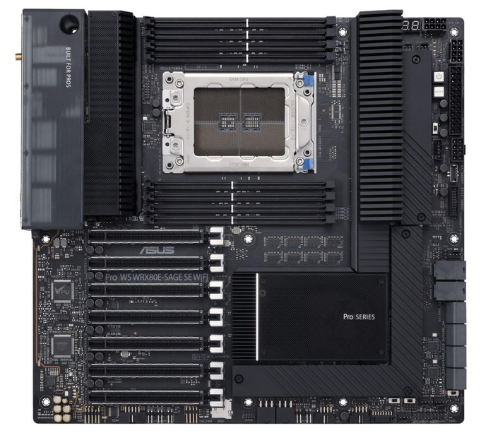 Материнська плата ASUS Pro WS WRX80-SAGE SE WIFI (sWRX8, AMD WRX80, E-ATX) - зображення 1