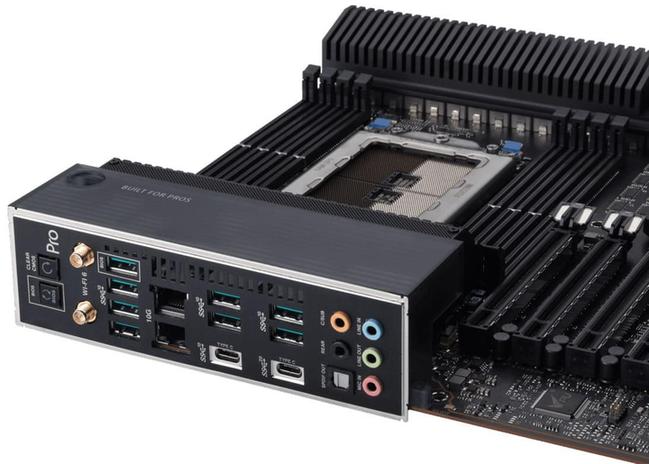 Материнська плата ASUS Pro WS WRX80E-SAGE SE WIFI (Pro WS WRX80E-SAGE SE WIFI) (Socket WRX8, AMD WRX80, E-ATX) - изображение 6