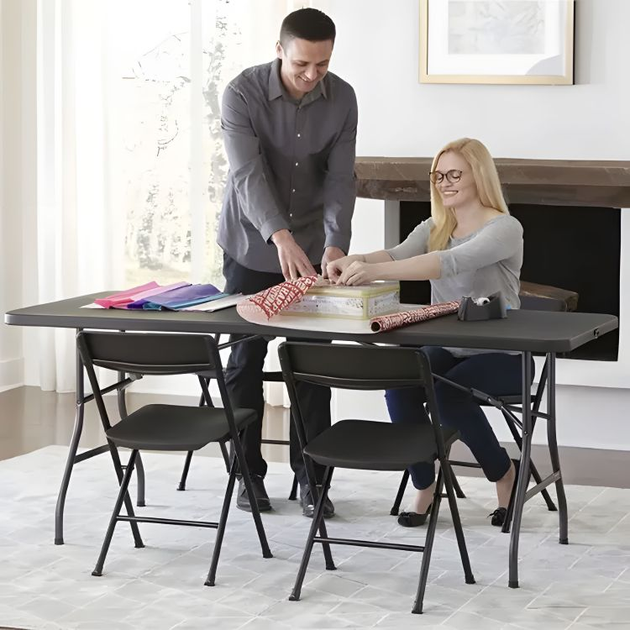 Stół składany ModernHome by Multistore NZK-180S-BLACK - obraz 6
