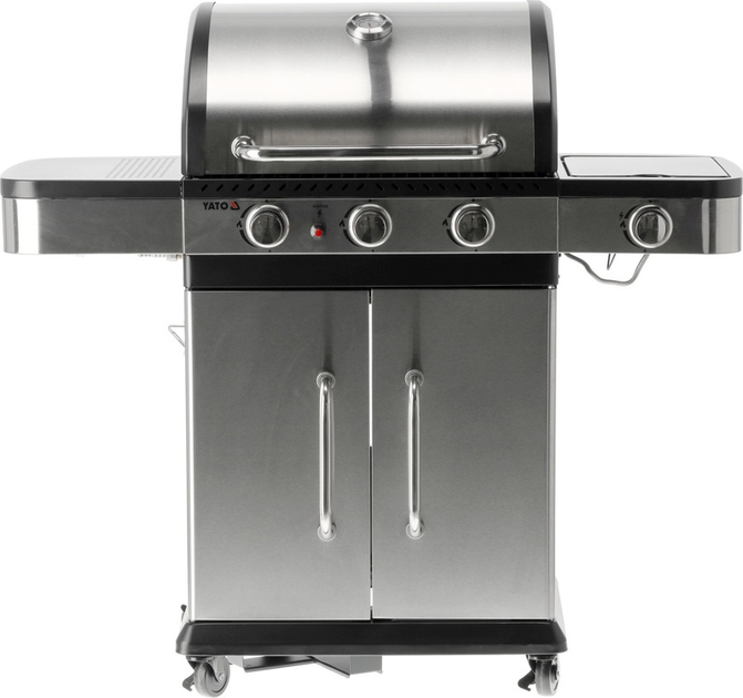 Grill gazowy YATO Zushi YG-20018 3+1 SS IXOX 11.2kW (5906083105999) - obraz 3
