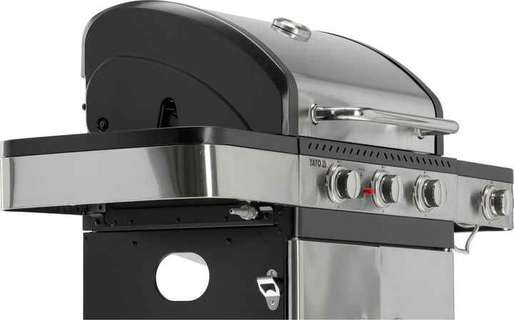 Grill gazowy YATO Zushi YG-20018 3+1 SS IXOX 11.2kW (5906083105999) - obraz 9