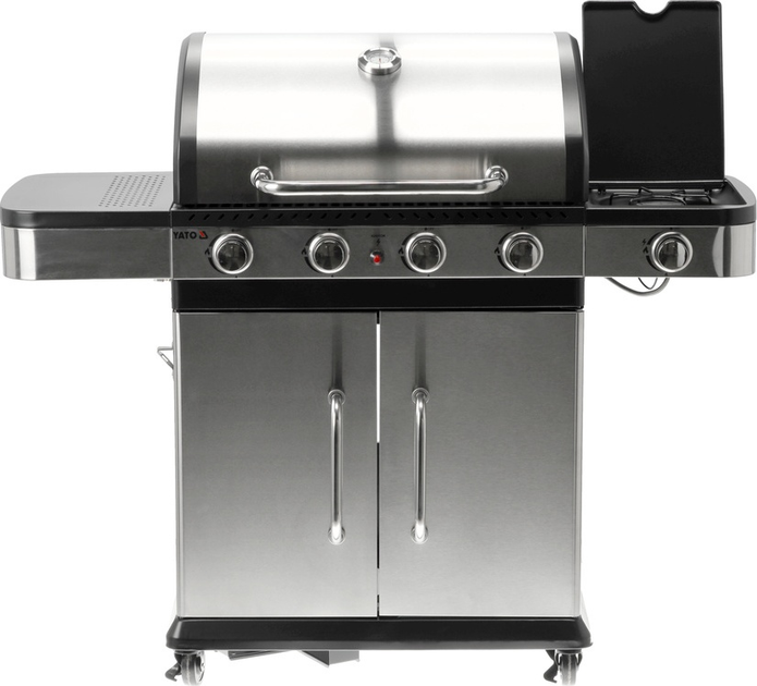 Газовий гриль YATO Zushi YG-20019 4+1 SS INOX 14.2kW (5906083106002) - зображення 4