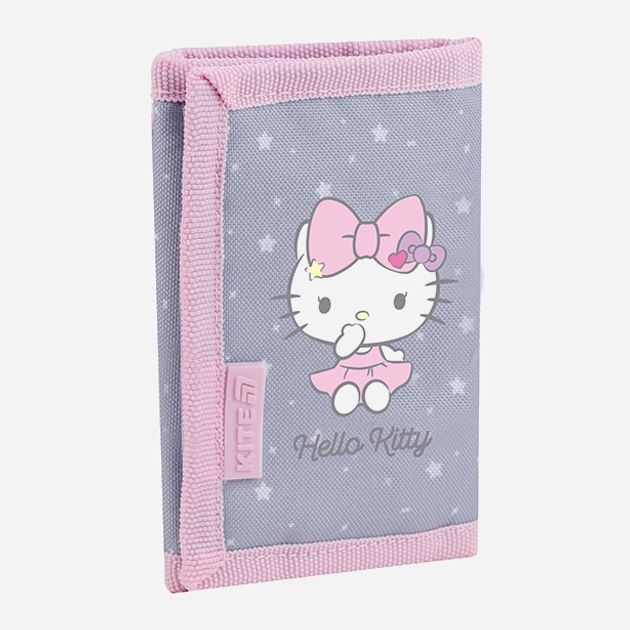 Гаманець для дівчат Kite Hello Kitty HK25-598-1 Сірий (4063276203571) - зображення 1