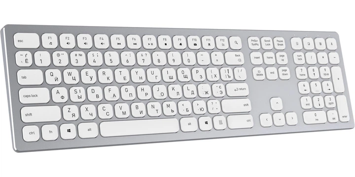 Клавіатура бездротова OfficePro SK1550W White - Фото 2 Клавіатура бездротова OfficePro SK1550W White - зображення 2
