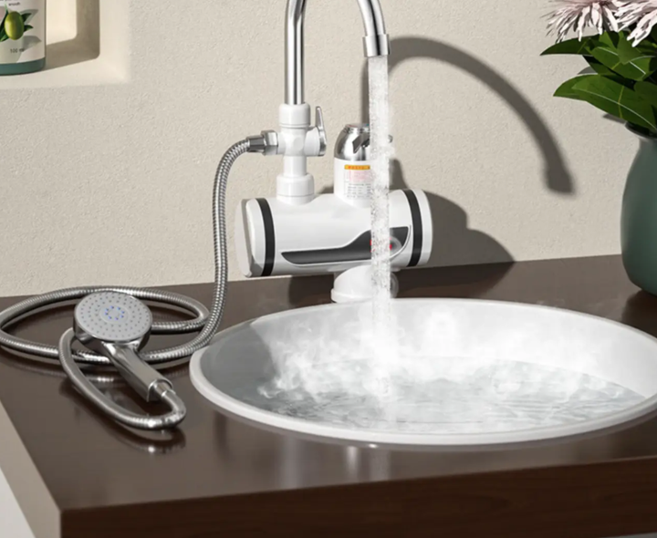 Кран-водонагреватель с душем нижнее подключение Instant electric heating water Faucet FT-001 - изображение 3