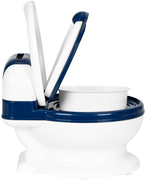 Дитячий горщик EcoToys зі щіткою синьо-білий (HA-P05 BLUE) - зображення 5