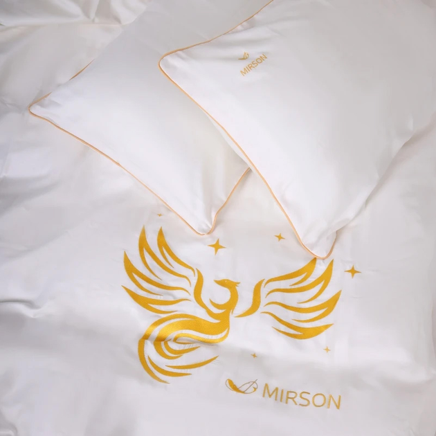 Комплект постільної білизни MirSon полуторний 143x210 см 0001 Moko White Fire Bird сатин Elit від Rozetka на платформі USKIDKA Акція на Комплект постільної білизни MirSon полуторний 143x210 см 0001 Moko White Fire Bird сатин Elit від Rozetka