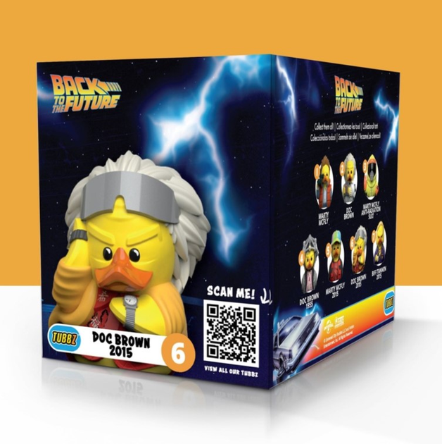 Kolekcjonerska figurka kaczuszka Numskull Tubbz Boxed Edition Back to The Future: Doc Brown 2015 6 (5056280457343) - obraz 6