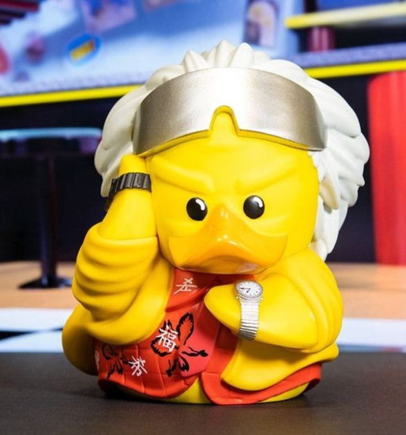 Kolekcjonerska figurka kaczuszka Numskull Tubbz Boxed Edition Back to The Future: Doc Brown 2015 6 (5056280457343) - obraz 7