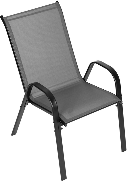 Zestaw krzeseł ogrodowych ModernHome by Multistore SC-092KD Dark Grey 2 szt (5905817001071) - obraz 4