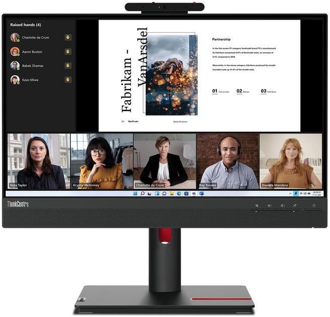 Монітор 21.5" Lenovo ThinkCentre Tiny-In-One 22 Gen 5 (12N8GAT1EU) - зображення 5