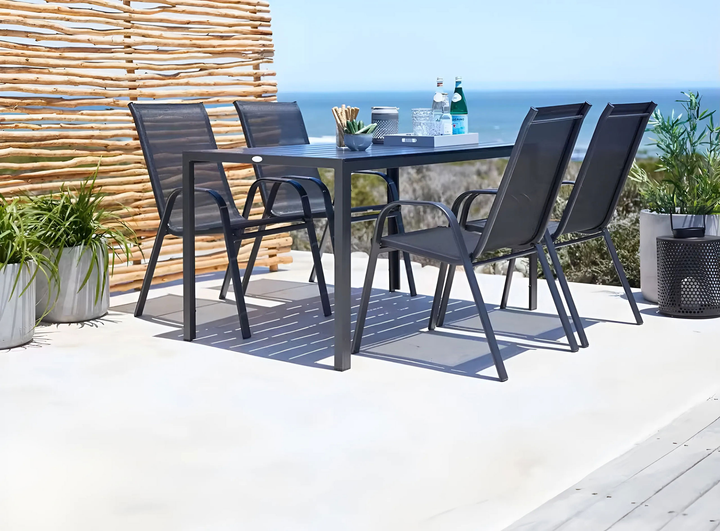 Zestaw krzeseł ogrodowych ModernHome by Multistore SC-092KD Black 2 szt (5905817001064) - obraz 10