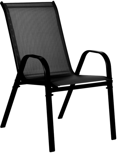 Набір садових стільців ModernHome by Multistore SC-092KD Black 4 шт (5905817004904) - зображення 3