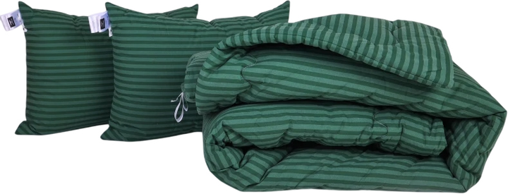Набір MirSon №1042 Сolor Fun Line Ковдра літня Полуторна 155х215 см 17-0612 Stripe Emerald з евкаліптовим волокном + Дві подушки 50x70 см від Rozetka на платформі USKIDKA Акція на Набір MirSon №1042 Сolor Fun Line Ковдра літня Полуторна 155х215 см 17-0612 Stripe Emerald з евкаліптовим волокном + Дві подушки 50x70 см від Rozetka