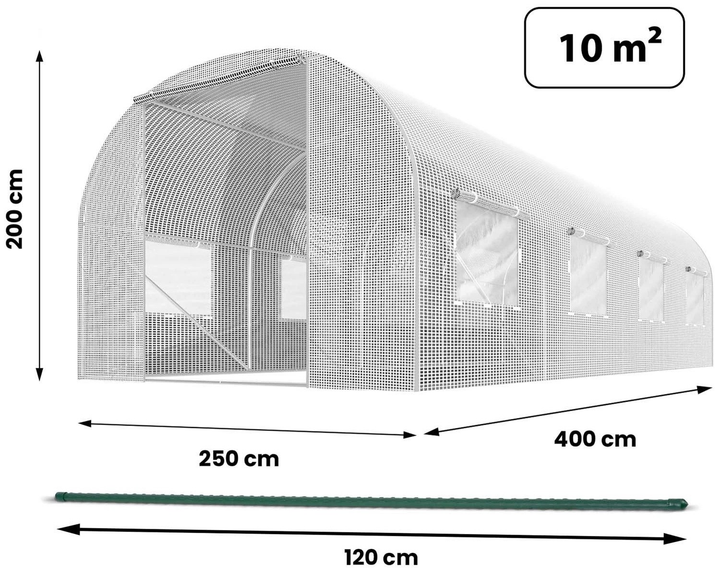 Tunel ogrodowy Plonos 2.5 x 4 m (4974-B) - obraz 4