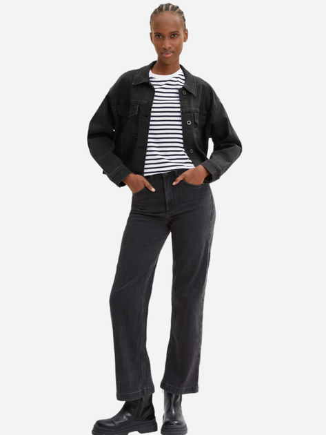 Футболка жіноча Tom Tailor 1035867 XL Білий/Чорний (4066887017841) - зображення 3