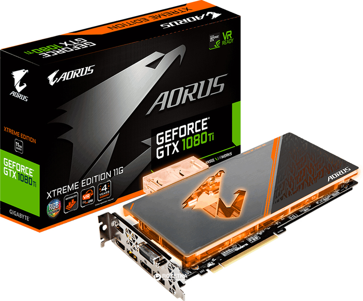 Видеокарта Gigabyte PCI-Ex GeForce GTX 1080 Ti Aorus