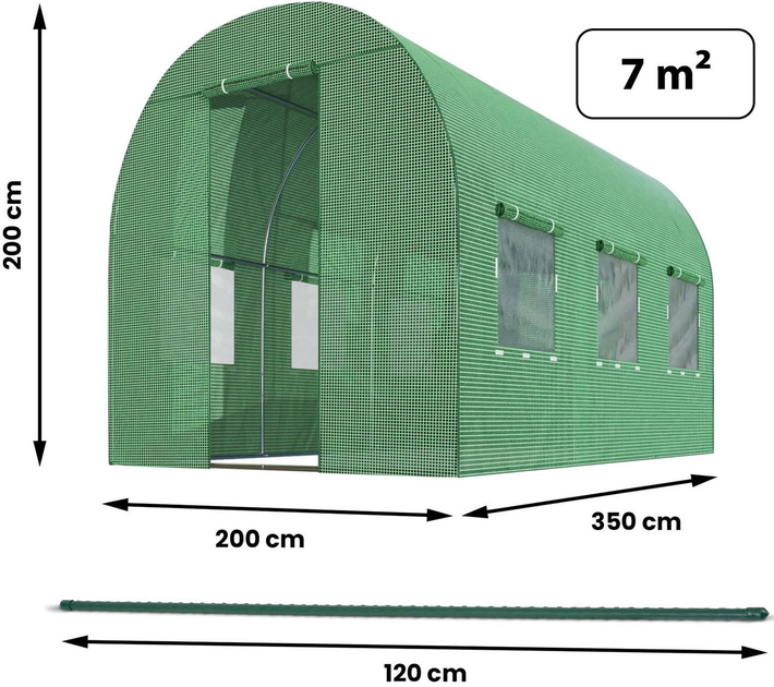 Tunel ogrodowy Plonos 2 x 3.5 m (4914-B) - obraz 3