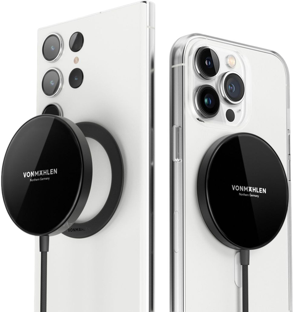 Бездротова зарядка Vonmahlen Aura Mini Black (AUM00005) - зображення 4