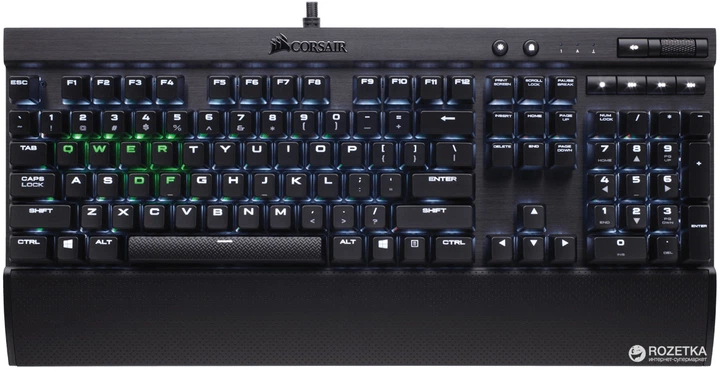 Клавіатура дротова Corsair K70 RGB Rapidfire Cherry MX Speed RGB