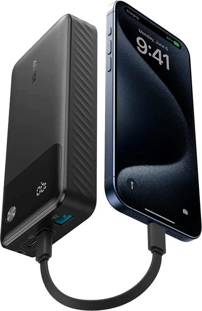 УМБ Anker PowerCore 20000 mAh 30W PD Black (A1384G11) - зображення 2