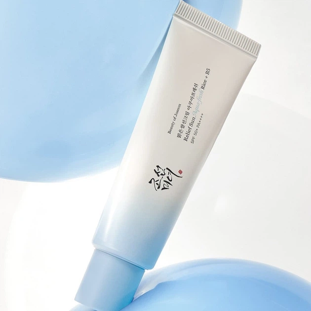 Сонцезахисний крем з рисовою водою Beauty of Joseon Relief Aqua-Fresh: Rice + B5 SPF50+/PA++++, 50ml - Фото 3 Сонцезахисний крем з рисовою водою Beauty of Joseon Relief Aqua-Fresh: Rice + B5 SPF50+/PA++++, 50ml - зображення 3