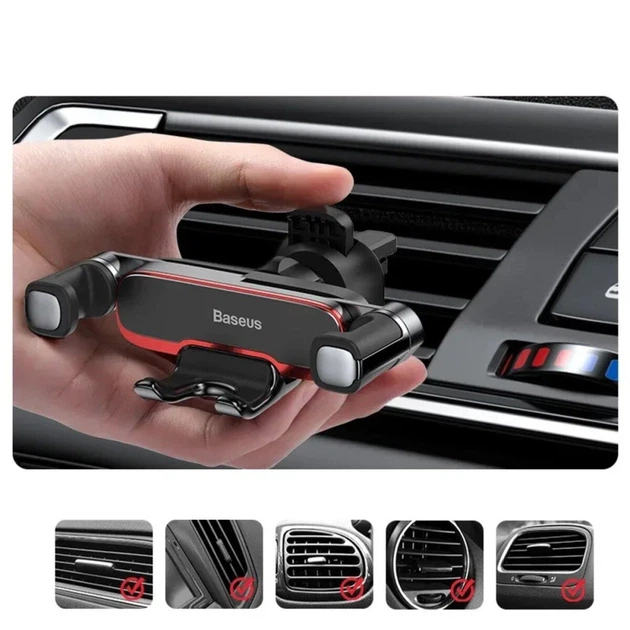 Автомобільний тримач для телефона Baseus Mr Hui Gravity Car Mount, Black - Фото 6 Автомобільний тримач для телефона Baseus Mr Hui Gravity Car Mount, Black - зображення 6