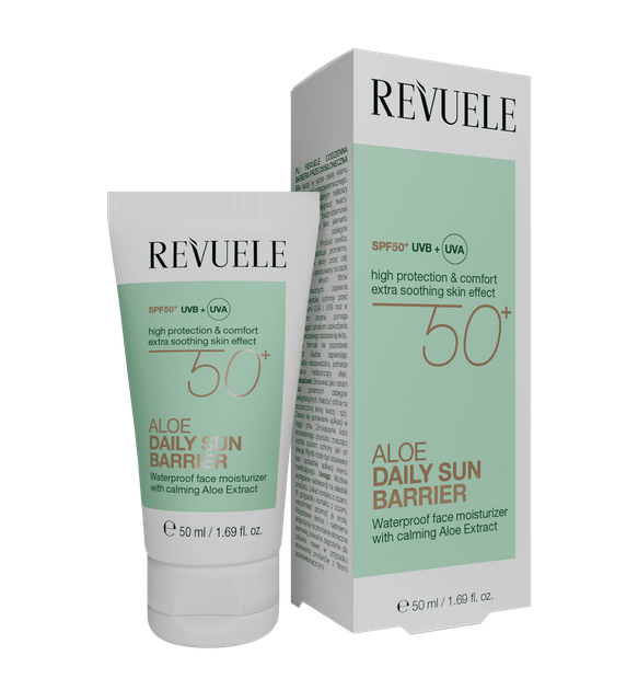 Крем Revuele Aloe Daily Sun Barrier для лица с алоэ из SPF 50+ 50 мл - изображение 2