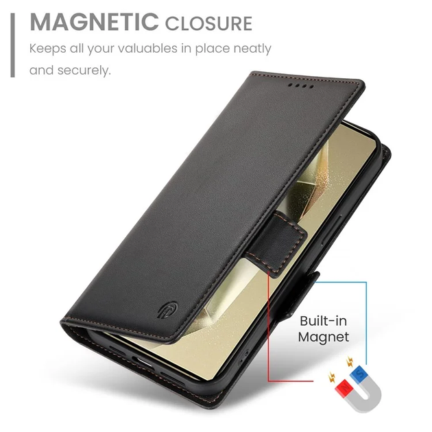 Чохол-книжка SmartWallet Pro з кишенями для карток Samsung Galaxy S25 Ultra Чорний (6120113_1) - зображення 7