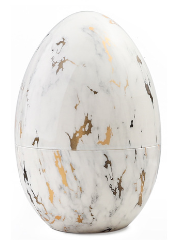 Набір столових приборів White marble на 6 персон біла мармурова коробка із золотистими приладами 24шт - зображення 2