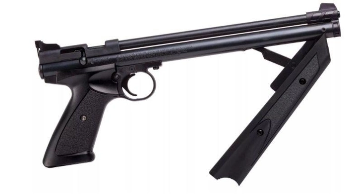 Пневматический пистолет Crosman American Classic P1377 черный мультикомпрессионный 183 м/с - изображение 2