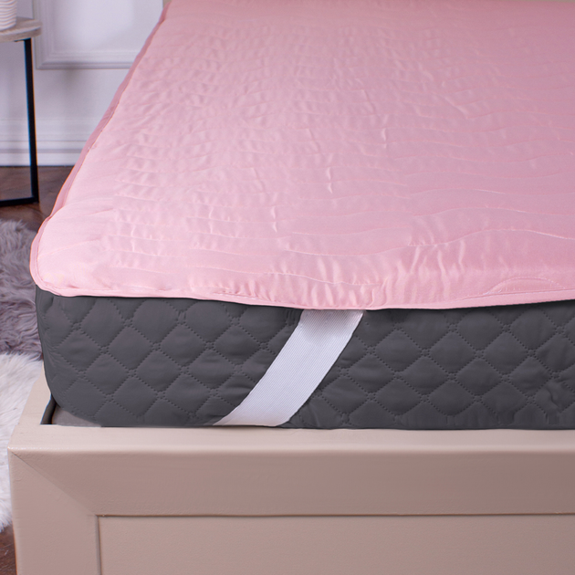 Наматрацник MirSon №1759 Eco Light Coral Cotton на гумці в кутках 70x130 см від Rozetka на платформі USKIDKA Акція на Наматрацник MirSon №1759 Eco Light Coral Cotton на гумці в кутках 70x130 см від Rozetka