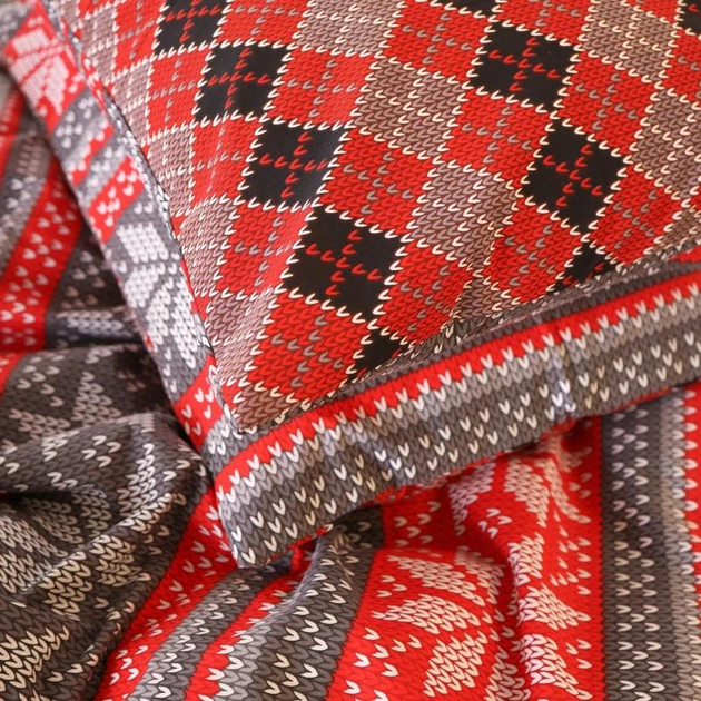 Наволочка MirSon 17-0658 Jingle Бязь Червона з сірим 60х60 від Rozetka на платформі USKIDKA Акція на Наволочка MirSon 17-0658 Jingle Бязь Червона з сірим 60х60 від Rozetka