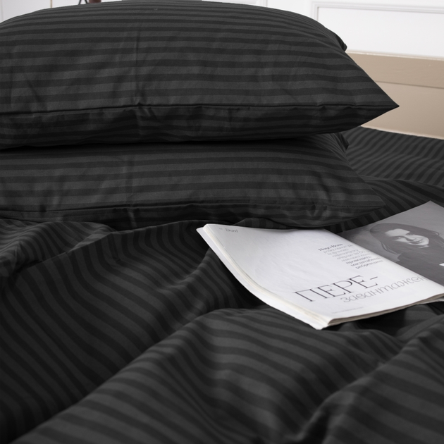 Наволочка MirSon Бязь 17-0611 Stripe Black 70х70 см від Rozetka на платформі USKIDKA Акція на Наволочка MirSon Бязь 17-0611 Stripe Black 70х70 см від Rozetka