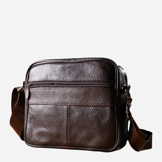 Сумка кросс-боди через плечо мужская из натуральной кожи Vintage leather-22940 Коричневая (ROZ6501092512) - Фото 2 Сумка кросс-боди через плечо мужская из натуральной кожи Vintage leather-22940 Коричневая (ROZ6501092512) - изображение 2